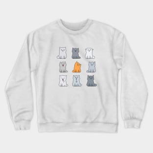 Nine cute kittens Crewneck Sweatshirt